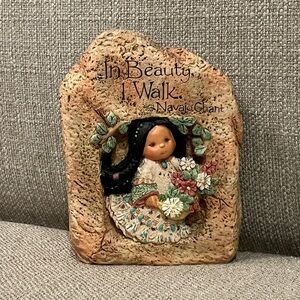 Enesco  "In Beauty I Walk" Navajo-Inspired Wall Plaque